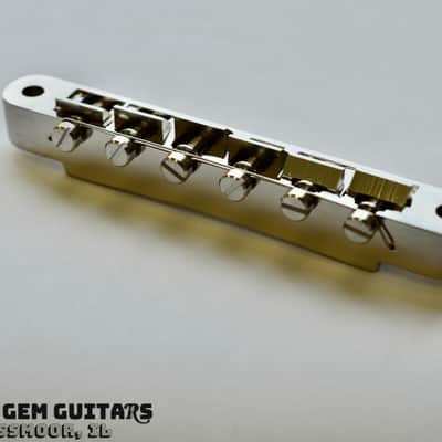 New! Gibson OEM ABR-1 Bridge with posts and thumbwheels Nickel Finish fits Les Paul Standard, ES-335, SG Standard and others! image 3