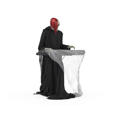 6-Foot Skeleton Reaper Keyboard Player – Life-Size Halloween Animatronic Musician with Bluetooth & Motion Activation image 4