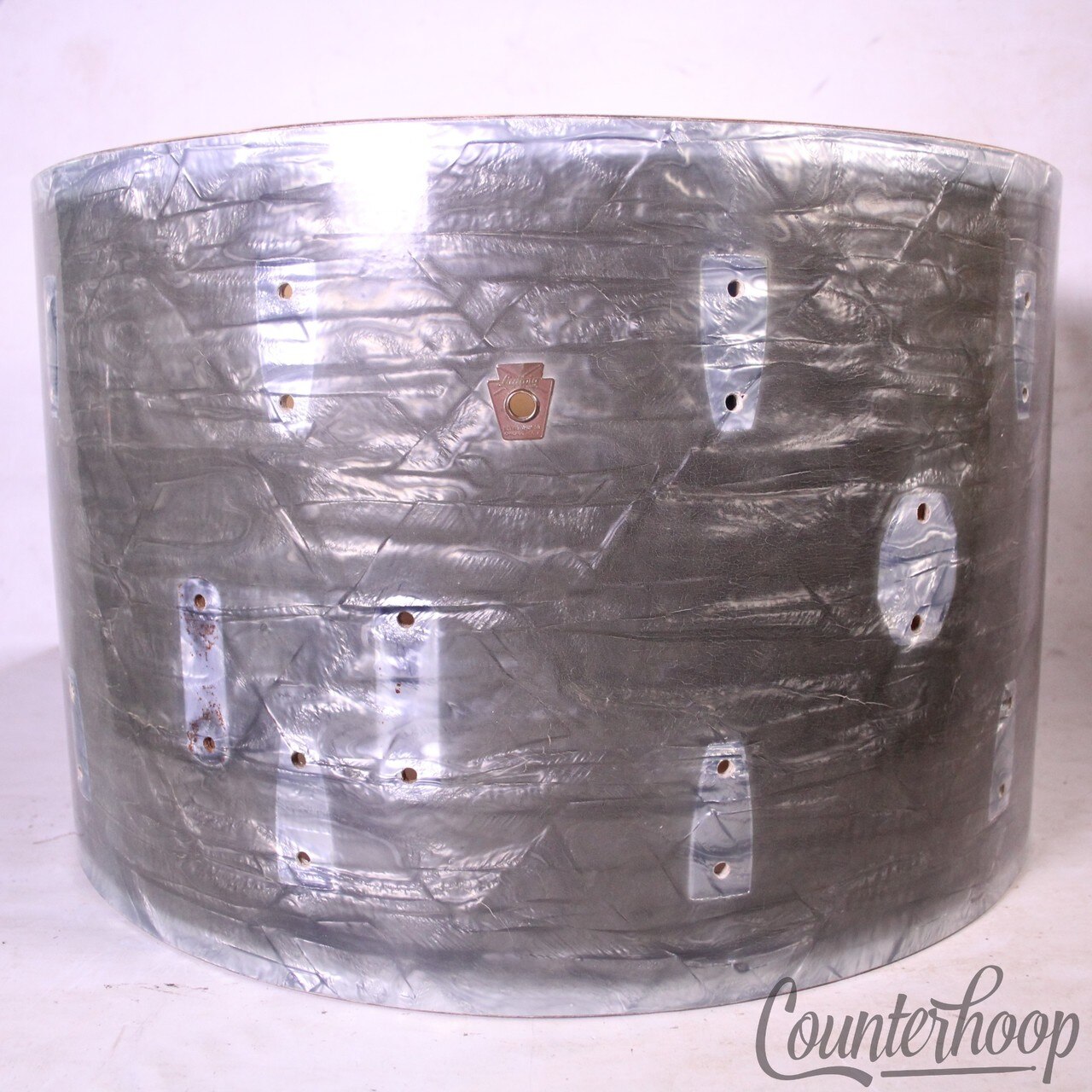 Ludwig 22x14"Sky Blue Pearl Bass Drum Shell 3Ply Pre-Serial Vintage 60s Maple US — main photograph