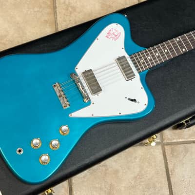 2026 Gibson Custom 1965 Non-Reverse Firebird V 12-String Reissue Aqua Mist VOS image 1
