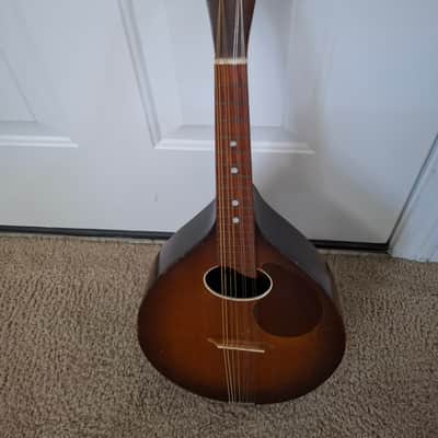 1940s Regal Sunburst Finish Flatback Mandolin image 5