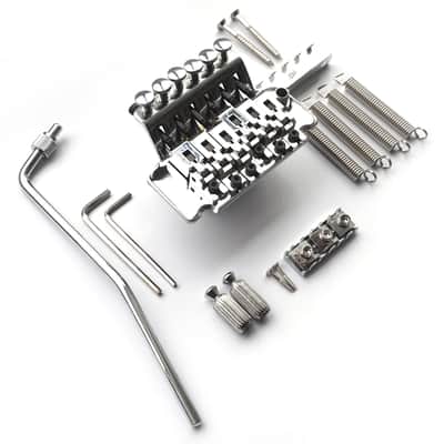 Left Handed Floyd Rose Licensed Tremolo System - Double locking - Full Kit - Chrome image 7