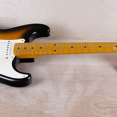 Fender ST57-90 Stratocaster '57 Reissue MIJ 1989 Sunburst Lacquer Finish USA PUs Japan w/ Hard Case image 3