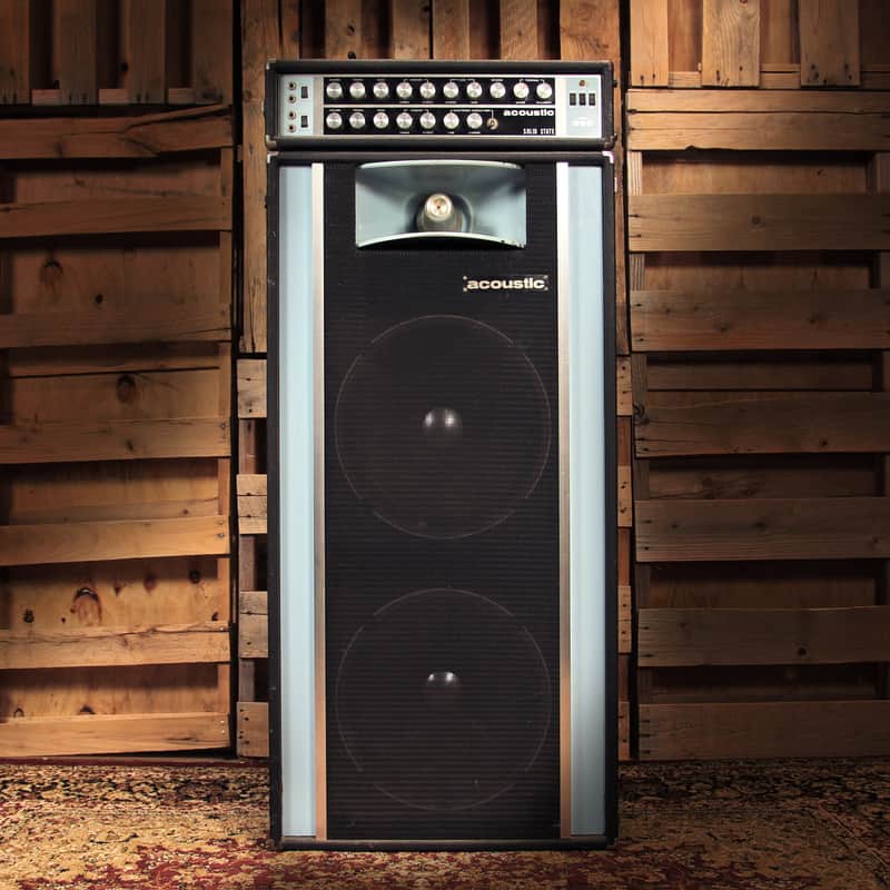 Acoustic Model 260 head w/261 cabinet Late 1960's Black and Blue