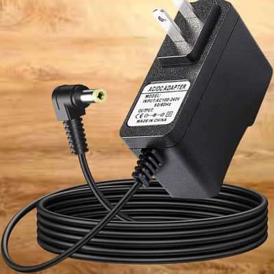 DC 9.5V Casio Keyboard Power Adapter - Compatible with Casio Keyboards: ADE95100LU, LK-135, WK-225, CTK-2500, CTK-2400, CTK-2550, CTK-1100, WK-220, LK-165, CTK-2090, SA-76, SA-46 (6.5Ft)