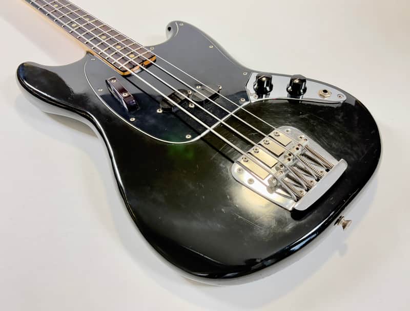 Fender Mustang Bass 1975 Black | Reverb