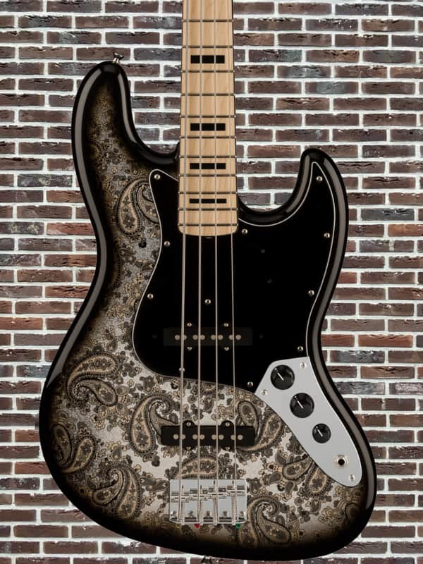 Fender Limited Edition Jazz Bass - Black Paisley image 1