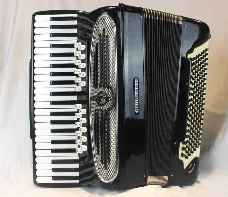 5948 - Black Giulietti Super Model Piano Accordion LMMH 43 | Reverb