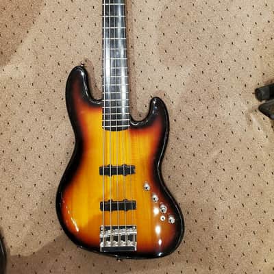 Squier Vintage Modified Jazz Bass  Sunburst image 1