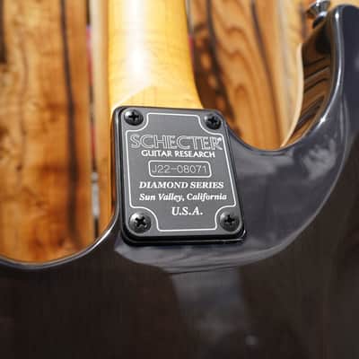 Schecter DIAMOND SERIES California Classic - Charcoal Burst  6-String Electric Guitar w/  Hard Case (2023) image 10