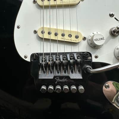 1984 Fender Stratocaster E Serial with S1 Tremolo and L Serial Flame Maple Neck - Black image 4