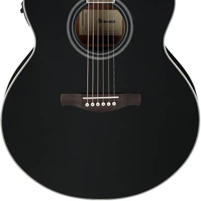 Ibanez AJ70M1E Artwood Jumbo Acoustic-electric Guitar - Black High Gloss image 2
