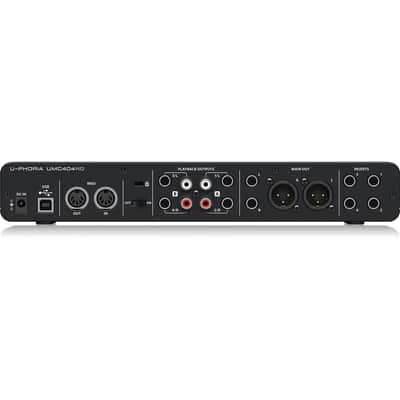 Behringer Behringer U-PHORIA UMC404HD USB 2.0 Audio Interface - Bundle With XLR Professional Microphone Cable 15', Tripod Microphone Stand with Telescoping Boom (3 Items) image 4