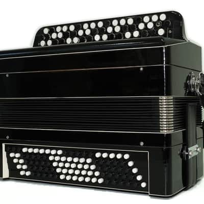 Russian Bayan Tulskiy, 3 Row Tula Chromatic Button Accordion, Vintage Music Box B System, New Straps, 2759 image 5