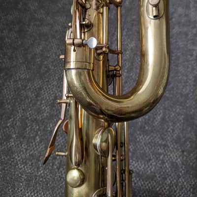 Buffet Crampon Cie Evette & Schaeffer 1927 - Vintage Lacquer Bari Sax Paris France Baritone Saxophone image 19