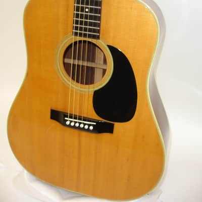 Vintage 70's Aria D-50 Dreadnought Acoustic Guitar, Natural w/ Case image 3