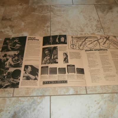 Vintage Circa Late 1970's Polytone Amplifier & Pickups Catalog! Original Paperwork, Case Candy! image 2