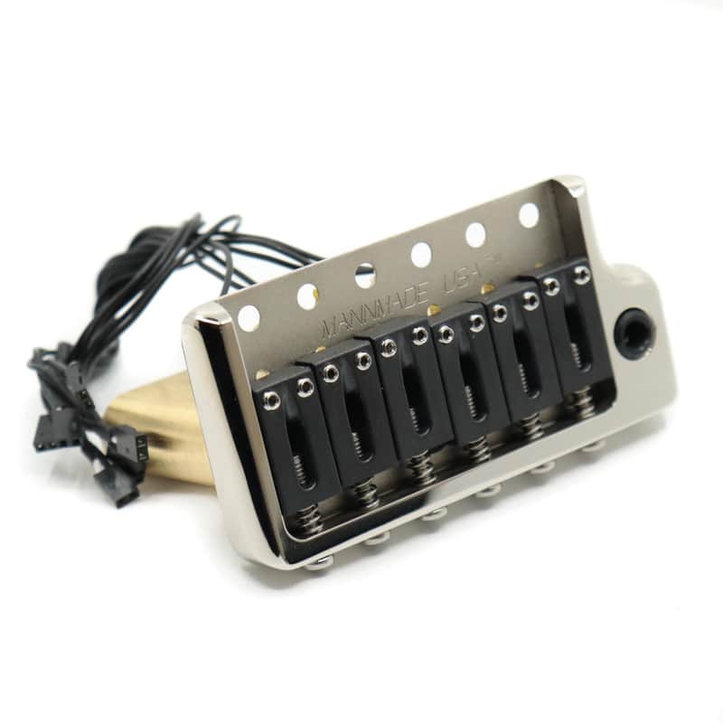 MannMade USA Tremolo Bridge - Piezo - Nickel - fits PRS style guitars image 1