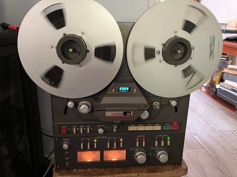 PLEASE READ ENTIRE AD!!! TASCAM 32 1/4" 10.5 inch 2-Track Half Track Reel to Reel Tape Deck Recorder 1989 - 1997 - Black image 1
