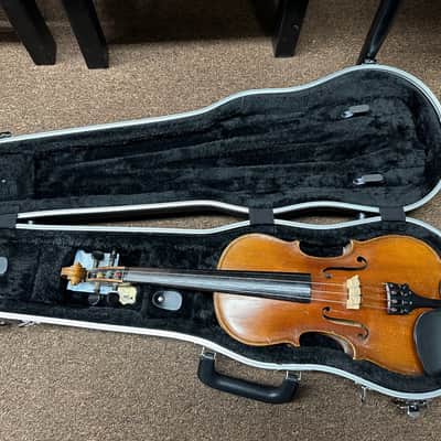 Used Copy of Antonius Stradivarius 3/4 Violin Made in Germany w/ Hard Case image 1