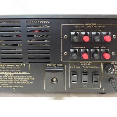 Vintage Onkyo A-7 Stereo Integrated Amplifier - 68 Watts Per Channel Amp image 8