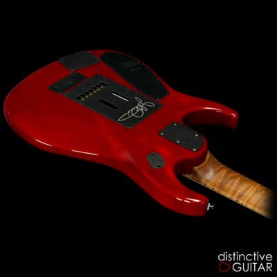 Ernie Ball Music Man John Petrucci BFR #62 JP15 7 String Blood Orange Burst Spalt Maple Top image 9
