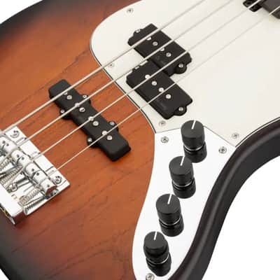 Sadowsky MetroLine 21-Fret Vintage P/J Bass-Swamp Ash Body-4 String-Almond Sunburst Transparent Satin-Fretless image 5