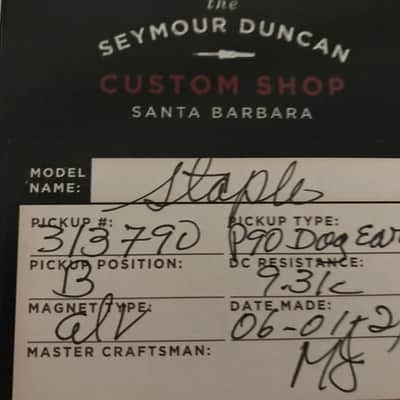 Seymour Duncan Staple Bridge & Antiquity Neck Dog Ear P-90 Set image 7