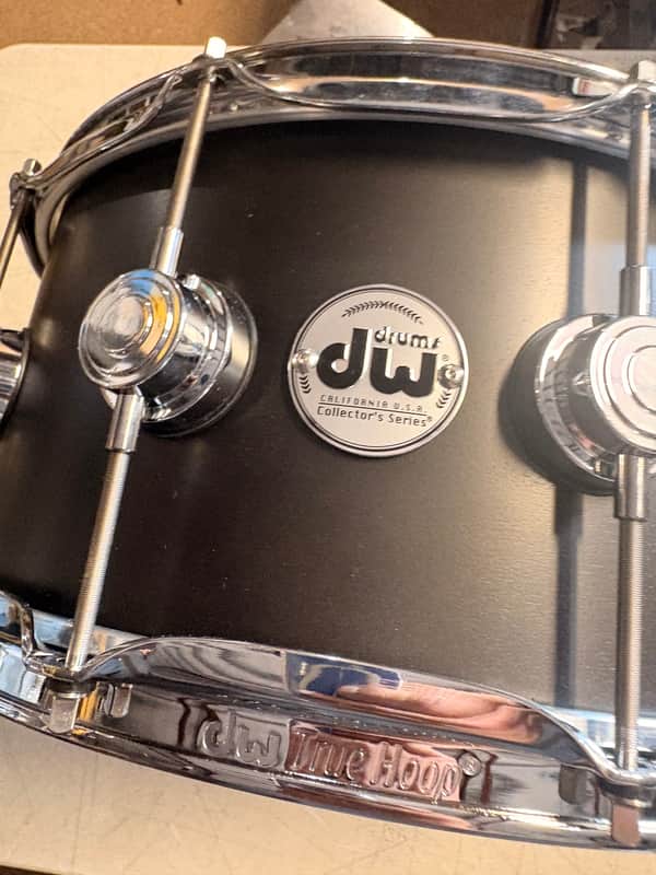 DW Collector's SSC Maple Satin Oil Snare Drum with Chrome Hardware Regular 14 x 6.5 in. Ebony Stain image 1