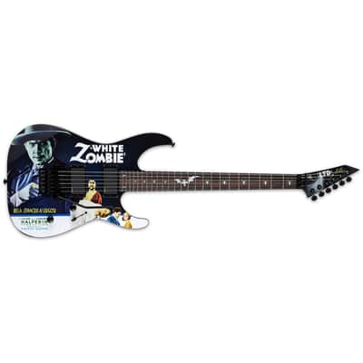 ESP LTD KH-WZ Kirk Hammett White Zombie Black Electric Guitar + Tombstone Case B-Stock - Korea image 2