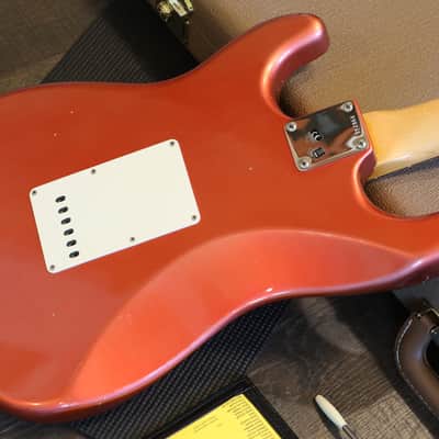2019 Fender Custom Shop '60 Reissue Stratocaster Electric Guitar Journeyman Relic Candy Apple Red + COA OHSC image 15