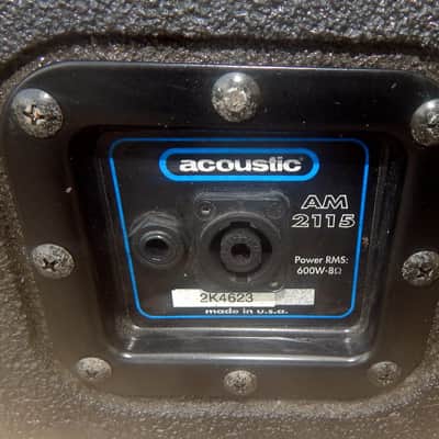 Acoustic AM2115 floor stage monitors image 3