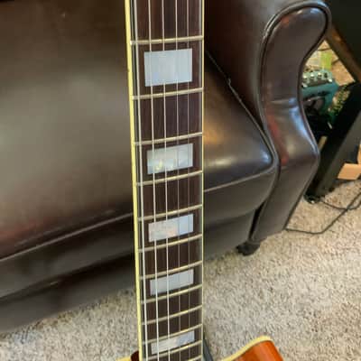 D'Angelico Excel EX-SS Semi-Hollow with Stop-Bar Tailpiece, 2016 Iced Tea Burst image 5