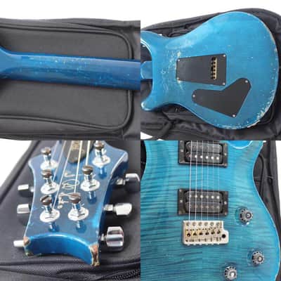 PRS 20th Anniversary Custom 24 10Top Royal Blue Electric Guitar 2005 image 3