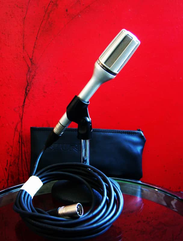 Vintage 1980's Shure SM59 dynamic cardioid microphone Low Z USA w mic clip & pouch SM58 SM54 SM53 image 1