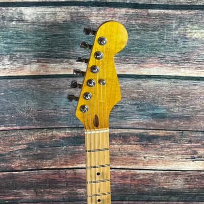 Used Partscaster HSS Stratocaster Electric Guitar with Bag image 6
