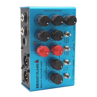 Mosky Bright Flame DI Box Effect Pedal Pre-amp Simulator Power Amp Simplifier Pedal Stereo Cab Simulator for Electric Guitar image 3