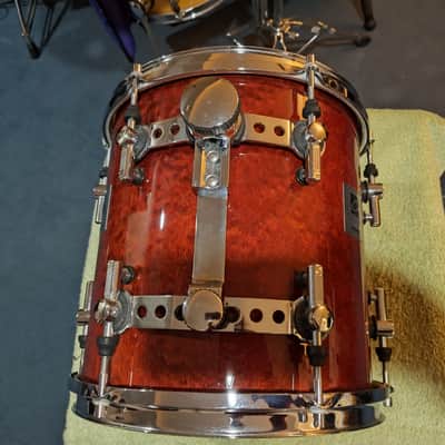 Sonor Designer Maple Light 12x12 Suspended Floor Tom - Birdseye - RED image 3