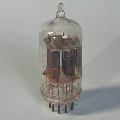 1960s RCA 12AU7 ECC82 X2 Matched Pair Vintage Long Plate Side Getter Tubes! T147 image 7