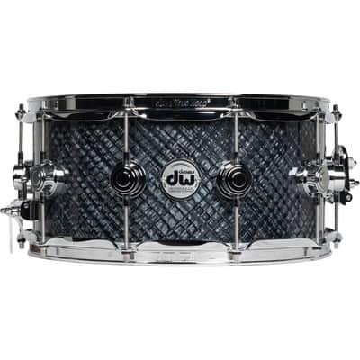 Drum Workshop Collectors Series 6.5x14 Snare Drum - Grey Crystal image 1