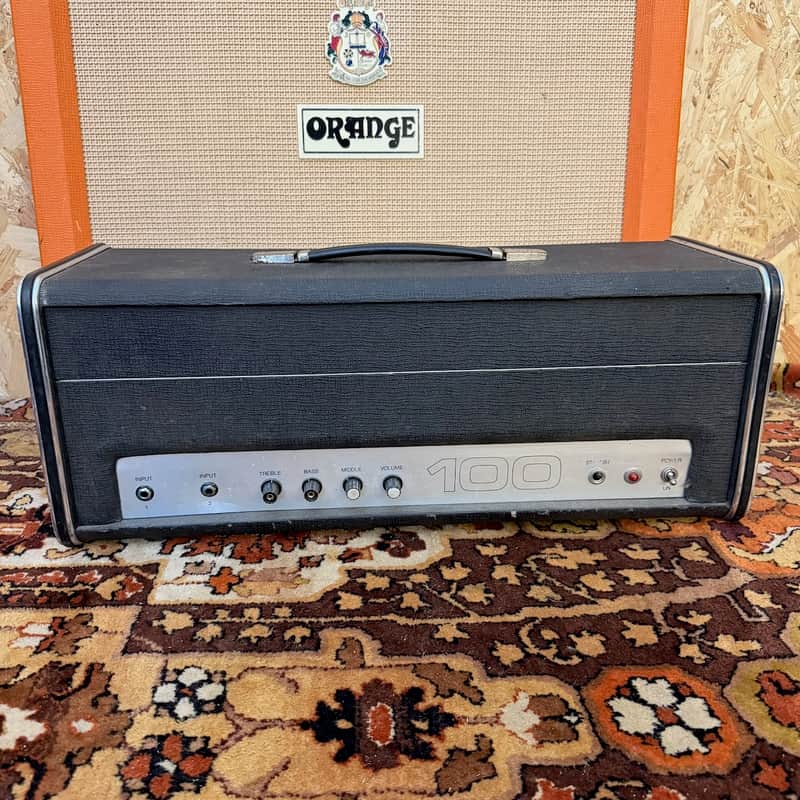 Vintage 1970s Carlsbro 100 Top *Partridge Transformers* Guitar Amplifier Head image 1