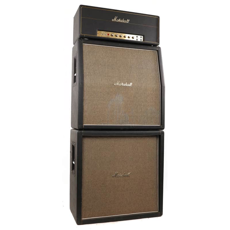 1969 Marshall Major 200W Head and 4x12 Full Stack image 1