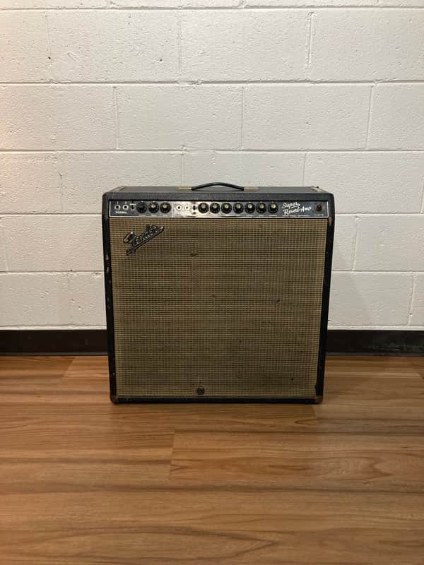 Fender Super Reverb 2-Channel 40-Watt 4x10" Guitar Combo 1966 - Black Panel image 1