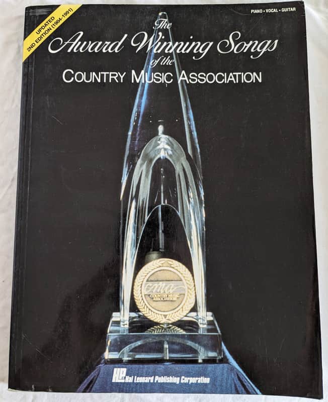 Award Winning Songs of the Country Music Association 2ndEd Sheet Music Song Book image 1