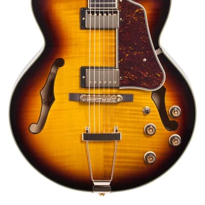 Ibanez Artcore Expressionist AF95FM Hollowbody Antique Yellow Sunburst image 3