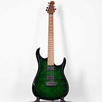 Ernie Ball Music Man JP15 John Petrucci Signature Electric Guitar- Green Tiger Eye Flame 2026 (H09193) image 2
