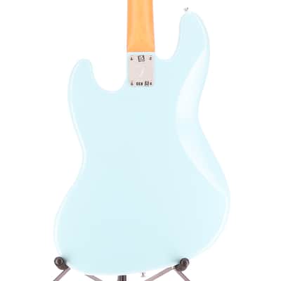 Fender Gold Foil Jazz Bass, Ebony Fingerboard, Sonic Blue, Stage Ready (I12) (85923) image 2