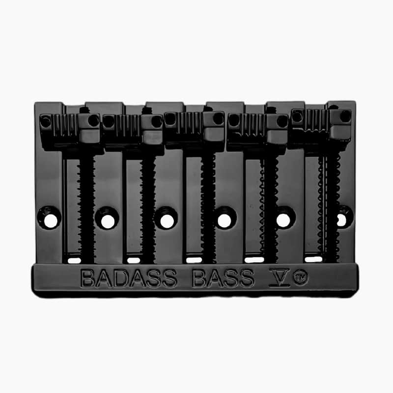 Badass Leo Quan Badass V 5-String Bass Bridge - Grooved Saddles - Black Finish - New