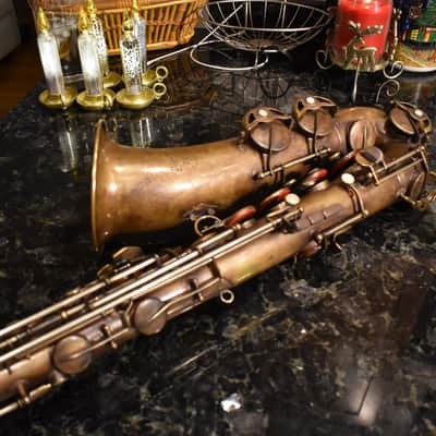 Pierret Super "Artiste" Tenor 1953-1958 Dark Vintage Brass Saxophone image 4