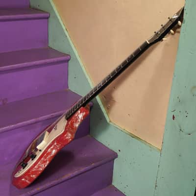1962 Supro Belmont (National/Valco) Pink Pearloid Electric Guitar (VIDEO! Fresh Refret+Work, Ready) image 19